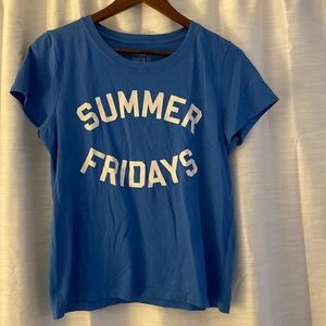 J. Crew blue T-shirt